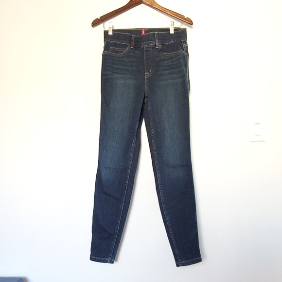 SPANX dark blue denim skinny jeans - Picture 1 of 10